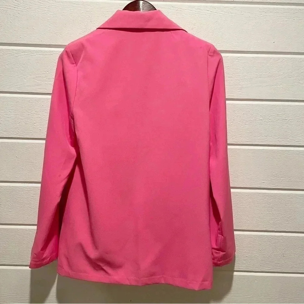 NWOT Bright Pink Blazer Size Small - Picture 7 of 8